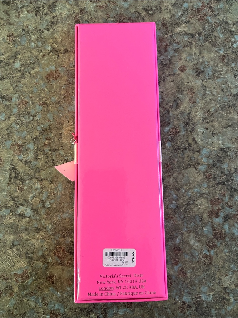 Victoria's Secret Gold-tone Pink Boxed Crystal Angel Wing Drop Necklace - Picture 3 of 4